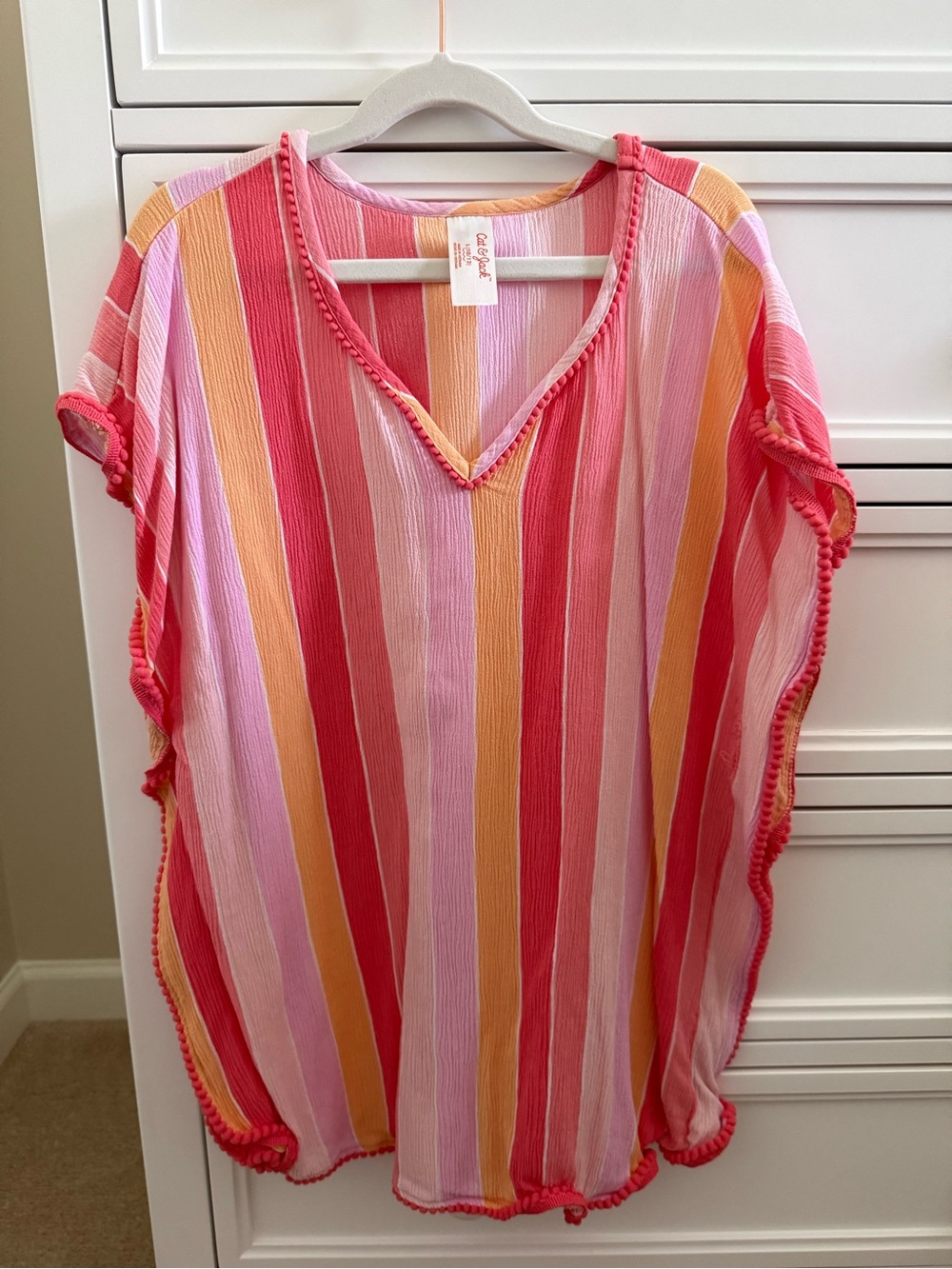 Cat & Jack Girls Swim Cover Up L (10/12)